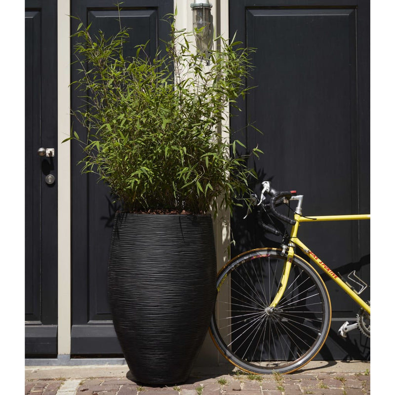 Afbeelding laden in galerijviewer, Capi Capi Bloempot Nature Rib elegant Deluxe 45x72 cm zwart
