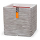 Capi plantenbak nature rib vierkant 50x50 cm ivoorkleurig