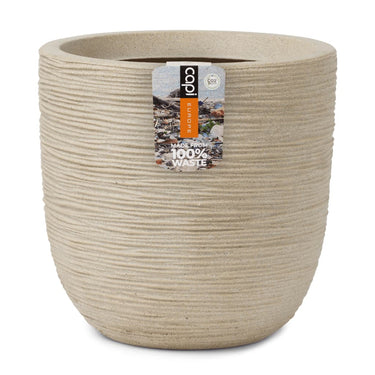 Capi plantenbak waste rib 43x41 cm terrazzo beige