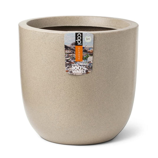 Capi plantenbak waste smooth 43x41 cm terrazzo beige