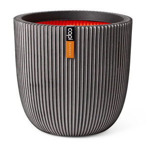 Capi plantenbak groove 35x34 cm antracietkleurig