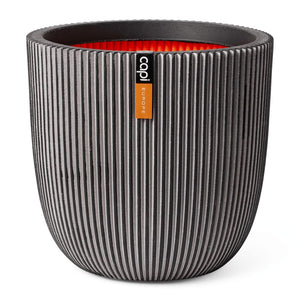 Capi plantenbak groove 43x41 cm antracietkleurig