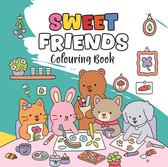 Cozy 1: kleurboek happy friends 12 st 4