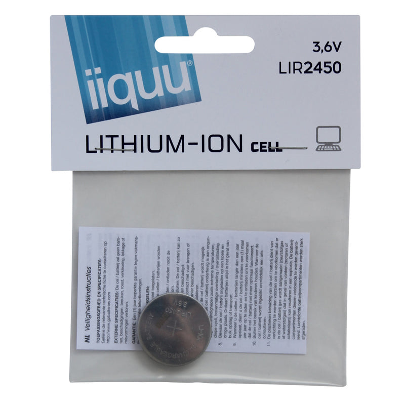 Afbeelding laden in galerijviewer, Iiquu knoopcel li-ion lir2450
