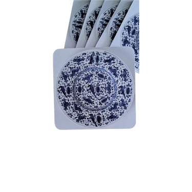 Mtd onderzetters delfts blauw doosje a 6 stuks