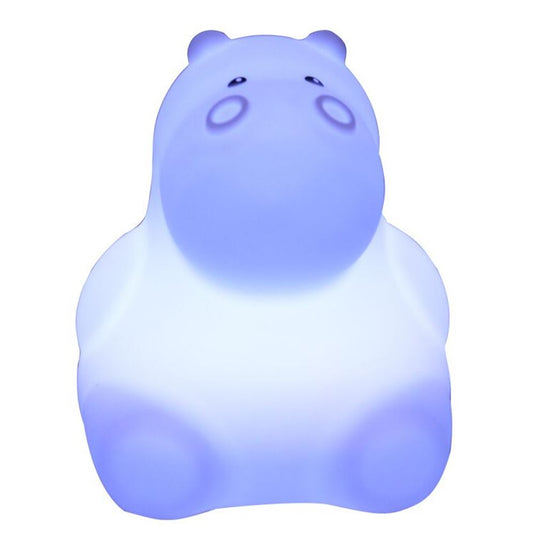Nachtlamp silicone nijlpaard. 1+