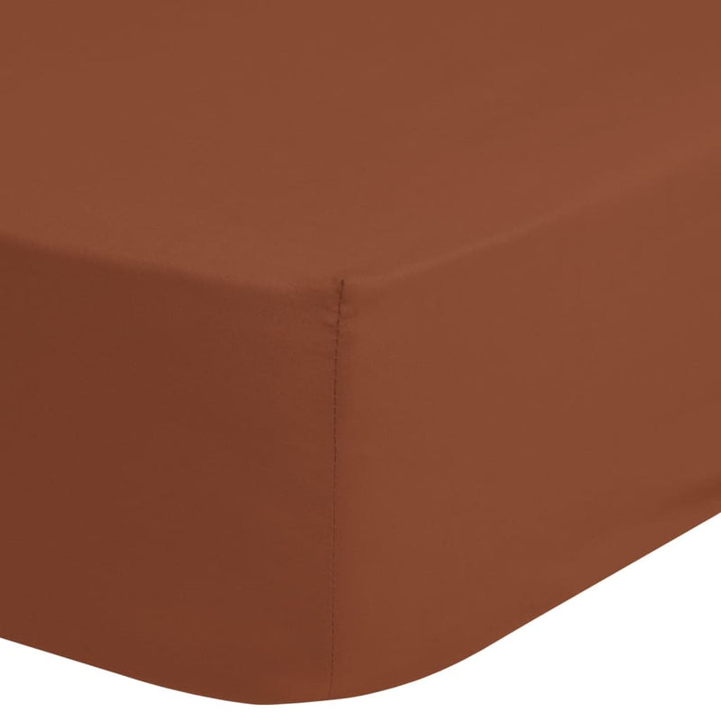Afbeelding laden in galerijviewer, Good Morning Good Morning Hoeslaken 100x200 cm terracottakleurig
