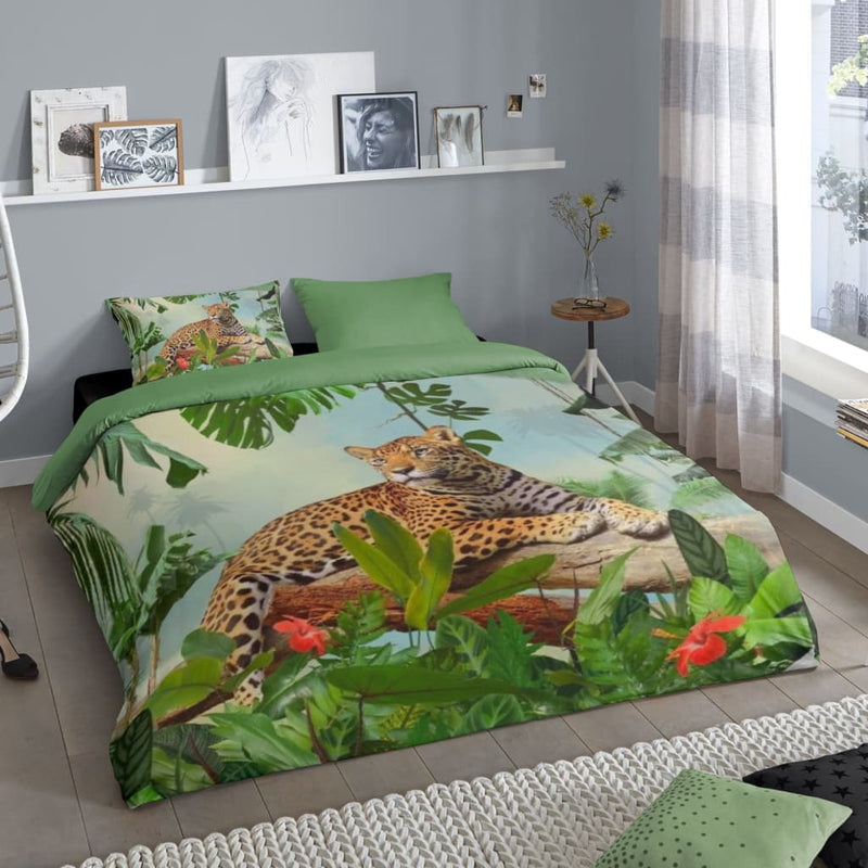 Afbeelding laden in galerijviewer, Good Morning Good Morning Dekbedovertrek JUNGLE 240x200 220 cm meerkleurig
