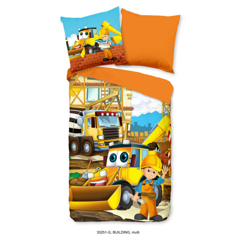Afbeelding laden in galerijviewer, Good Morning Good Morning Kinderdekbedovertrek Building 135x200 cm

