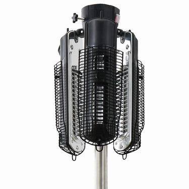 Sunred parasolverwarming 2000 w halogeen zwart en zilver ph10