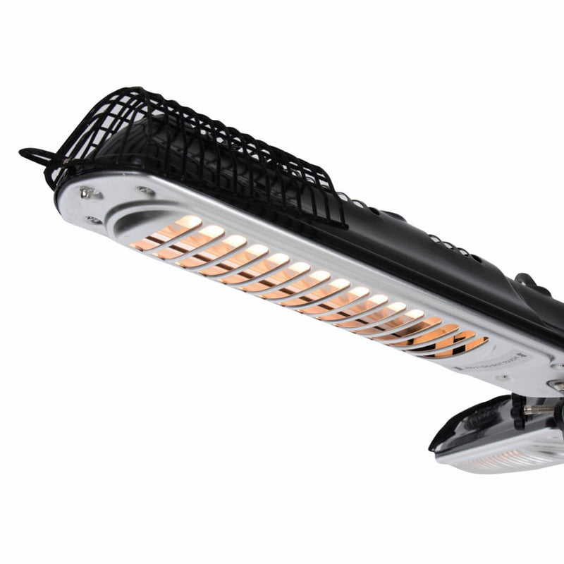 Afbeelding laden in galerijviewer, Sunred parasolverwarming 2000 w halogeen zwart en zilver ph10
