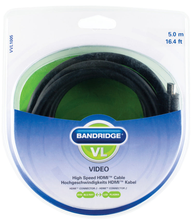 Afbeelding laden in galerijviewer, Bandridge Bandridge Vvl1005 Hdmi-hogesnelheidskabel 5.0 M

