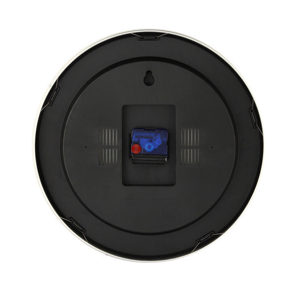 Afbeelding laden in galerijviewer, Nextime station – wandklok tafelklok – 19 cm – geborsteld aluminium – wit
