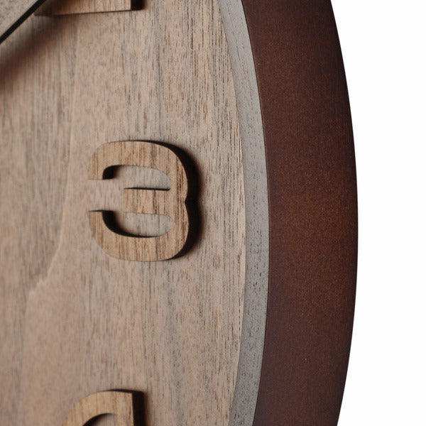 Afbeelding laden in galerijviewer, Nextime ne-3096br wandklok dia. 35 cm, hout, bruin, 'wood wood medium'
