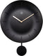 Nextime nx-7339zw wandklok nxt bowl ø 30 cm zwart