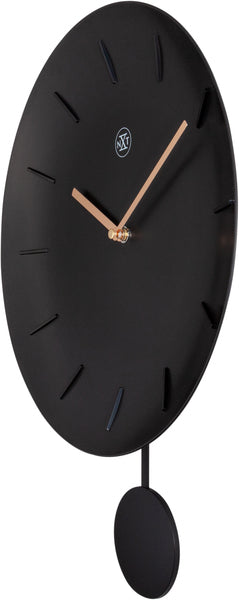 Afbeelding laden in galerijviewer, Nextime nx-7339zw wandklok nxt bowl ø 30 cm zwart
