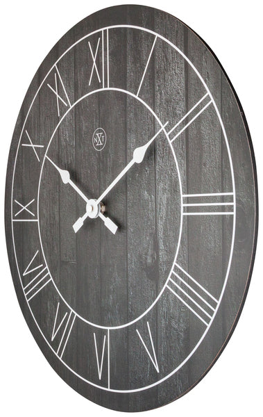 Afbeelding laden in galerijviewer, Nextime nx-7345zw wandklok nxt paul dia 40cm hout bruin
