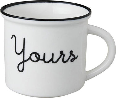 Dutch rose zwart wit beker yours wit
