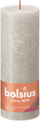 Bolsius rustiek stompkaars 190 68 - sandy grey