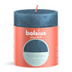 Bolsius shimmer stompkaars 8x6.8 cm blauw