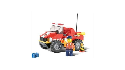 Sluban fire alarm m38-b0217 brandweerjeep 118-delig