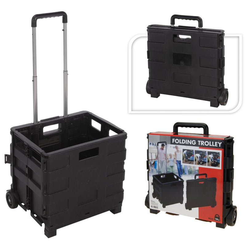 Afbeelding laden in galerijviewer, H s collection trolley met vouwkrat van pp aluminium
