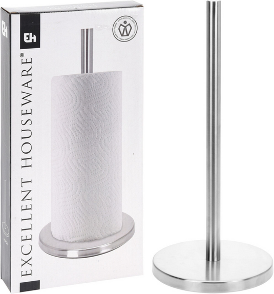 Excellent houseware eh keukenrolhouder rvs