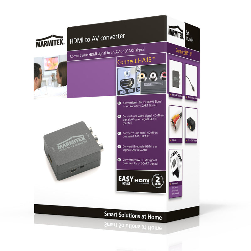 Afbeelding laden in galerijviewer, Marmitek connect ha13 hdmi naar rca scart converter
