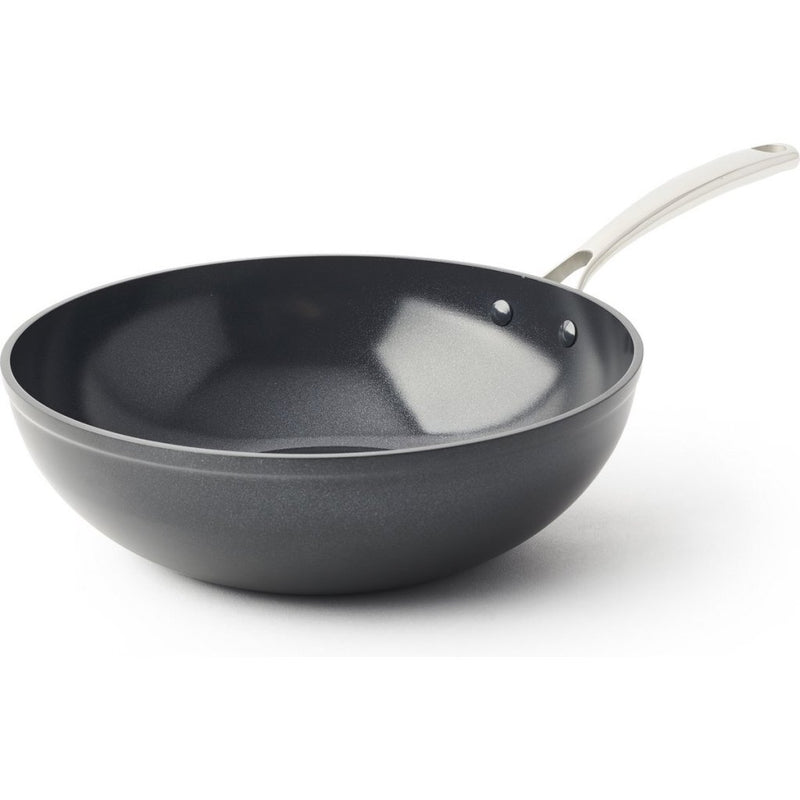 Afbeelding laden in galerijviewer, Bk superior ceramic wokpan 30 cm zwart
