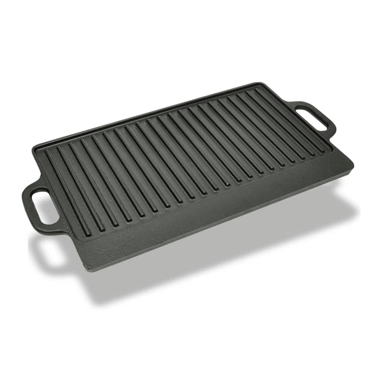 Afbeelding laden in galerijviewer, Vidaxl grillplaat dubbelzijdig 50x23 cm gietijzer
