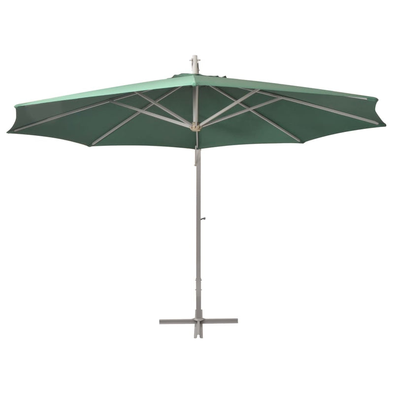 Afbeelding laden in galerijviewer, VidaXL Zweefparasol met aluminium paal 350 cm groen
