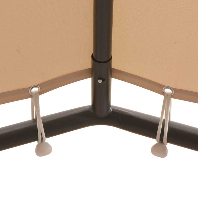 Afbeelding laden in galerijviewer, Vidaxl prieel 3x3 m staal beige
