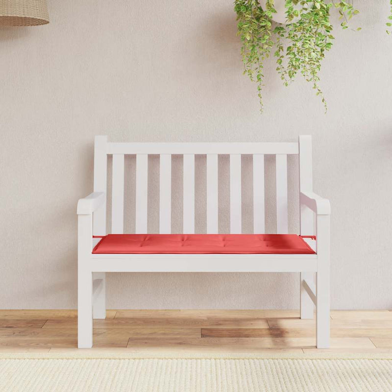 Afbeelding laden in galerijviewer, Vidaxl tuinbankkussen 120x50x4 cm oxford stof rood
