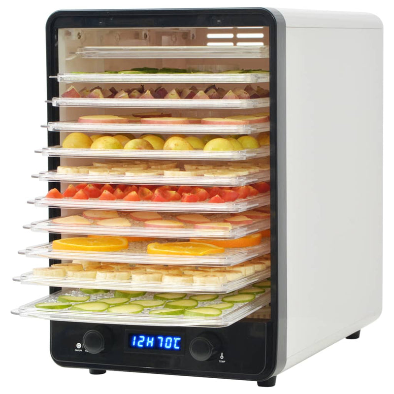 Afbeelding laden in galerijviewer, Vidaxl voedseldroger met 10 lades 550 w wit
