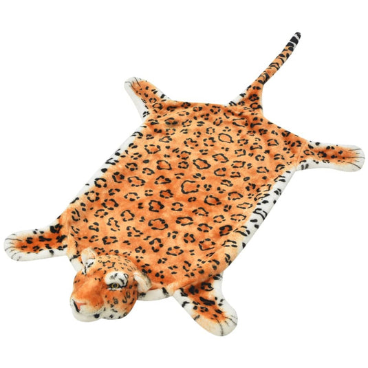 Vidaxl luipaardvloerkleed pluche 139 cm bruin