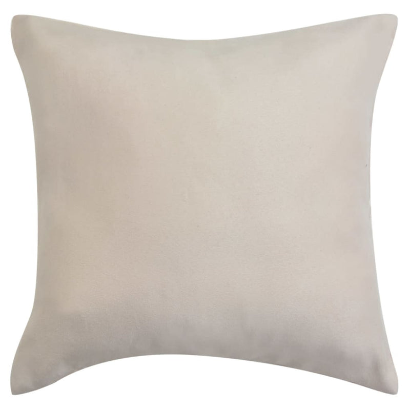 Afbeelding laden in galerijviewer, VidaXL Kussenhoezen 4 stuks beige imitatie suède 50x50 cm polyester
