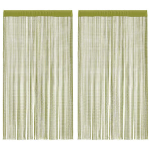 Vidaxl draadgordijnen 100x250 cm groen 2 st