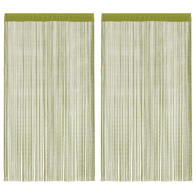 Afbeelding laden in galerijviewer, Vidaxl draadgordijnen 100x250 cm groen 2 st
