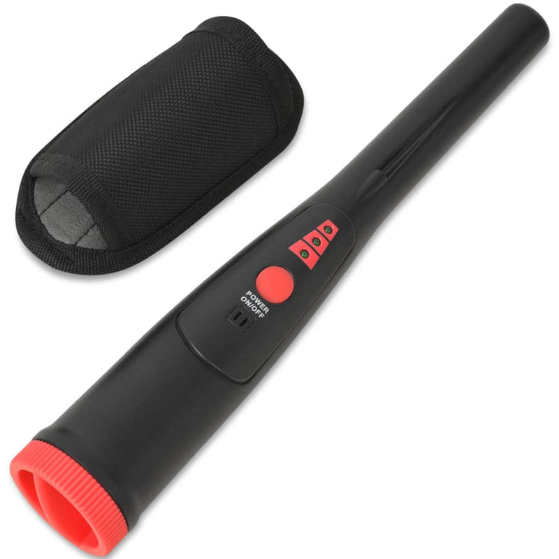 Afbeelding laden in galerijviewer, Vidaxl pinpointer metaaldetector zwart en rood
