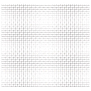 Vidaxl draadhek geweven gaas 100x85 cm 11x11x2 mm roestvrij staal