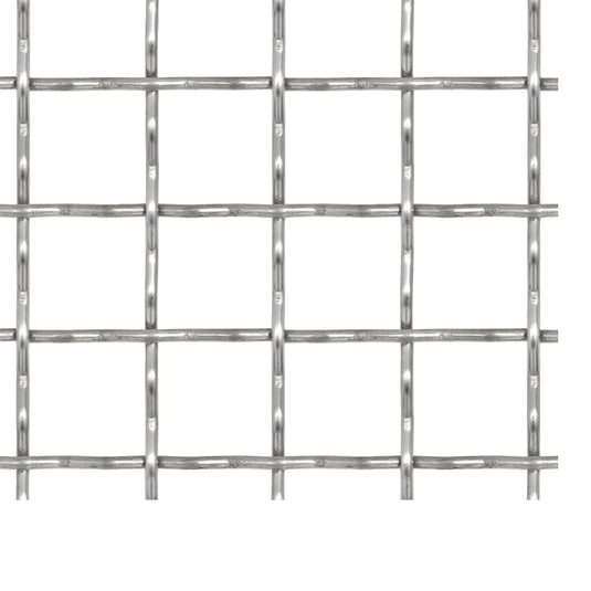 Vidaxl draadhek geweven gaas 100x85 cm 31x31x3 mm roestvrij staal