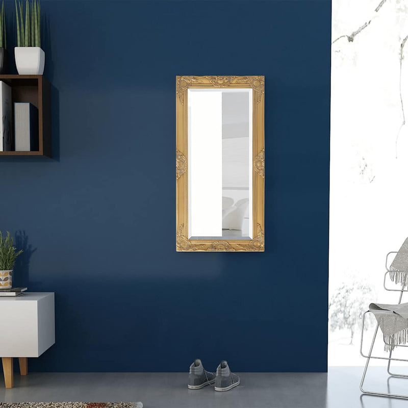 Afbeelding laden in galerijviewer, Vidaxl wandspiegel barok 100 x 50 cm goud
