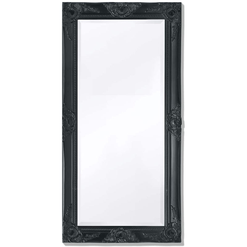 Afbeelding laden in galerijviewer, Vidaxl wandspiegel barok 100 x 50 cm zwart
