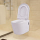 Vidaxl hangend toilet keramiek wit