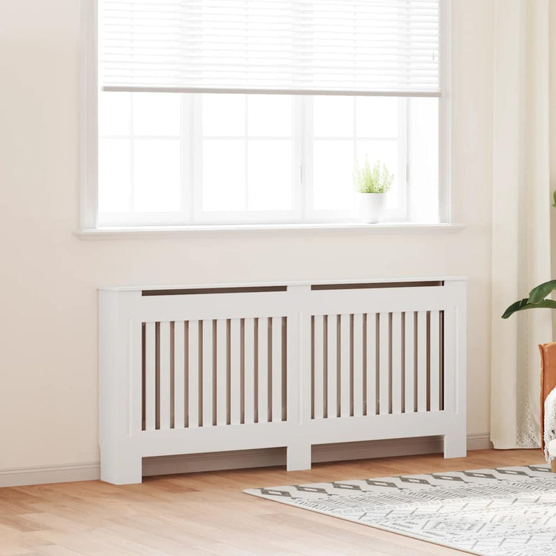 Afbeelding laden in galerijviewer, Vidaxl radiatorombouw wit mdf 172 cm
