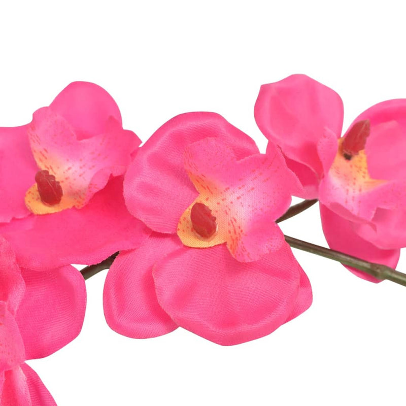Afbeelding laden in galerijviewer, Vidaxl kunstplant orchidee met pot 30 cm rood
