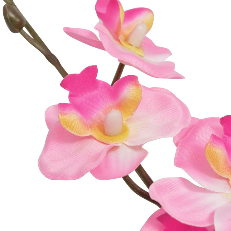 Afbeelding laden in galerijviewer, Vidaxl kunstplant orchidee met pot 30 cm roze
