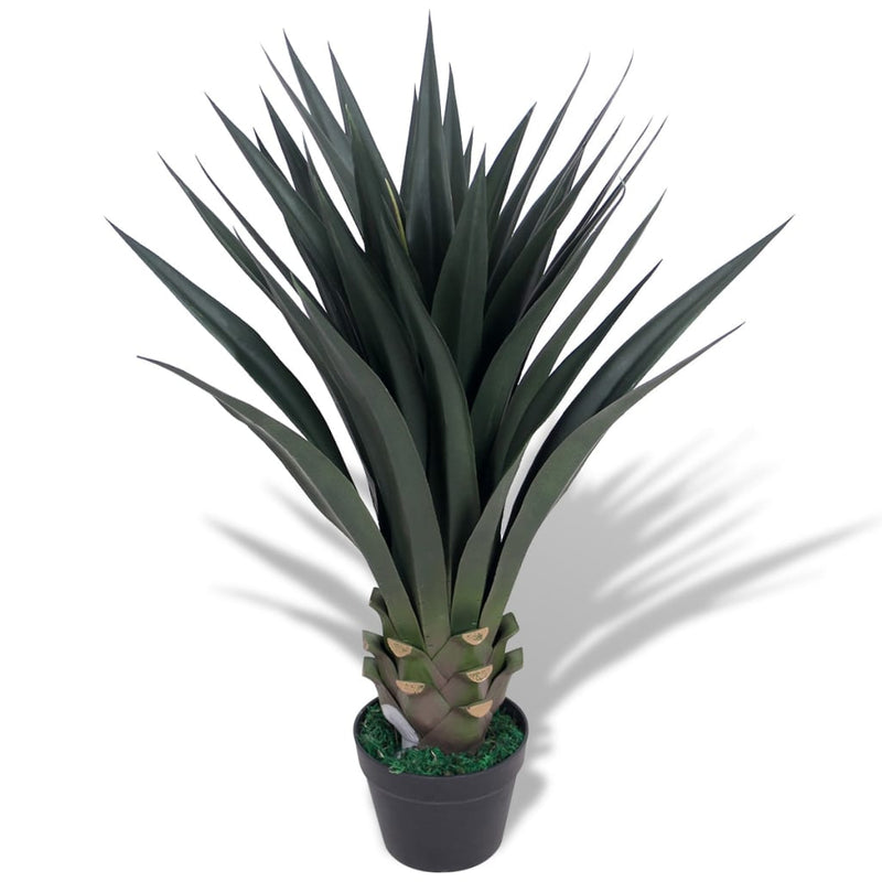Afbeelding laden in galerijviewer, Vidaxl kunst yucca plant met pot 85 cm groen
