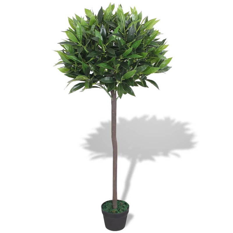 Afbeelding laden in galerijviewer, Vidaxl kunst laurierboom plant met pot 125 cm groen
