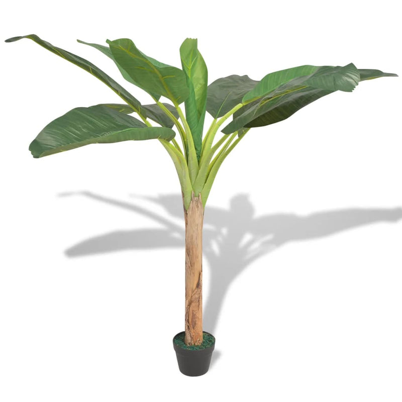 Afbeelding laden in galerijviewer, Vidaxl kunst bananenboom plant met pot 150 cm groen
